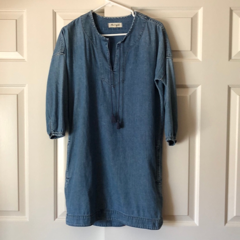 Madewell chambray denim dress